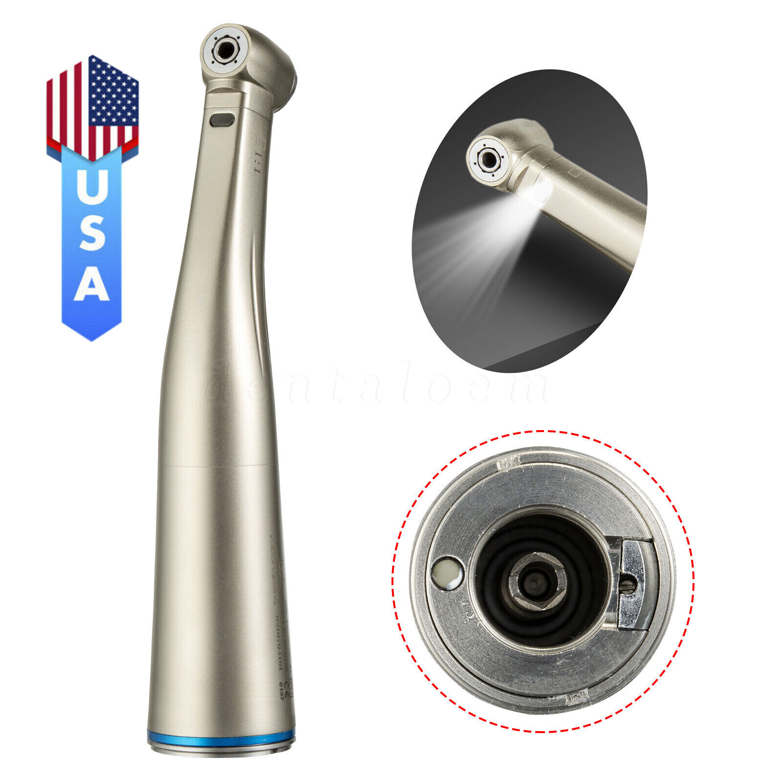 NSK Ti-Max Z25L Dental Contra-Angle Electric Handpiece Attachment 1:1 Ratio