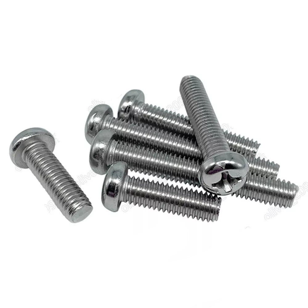 M2 M2.5 M3 M4 M5 M6 M8 304 Stainless Steel Phillips Cross Small Pan Head Screws