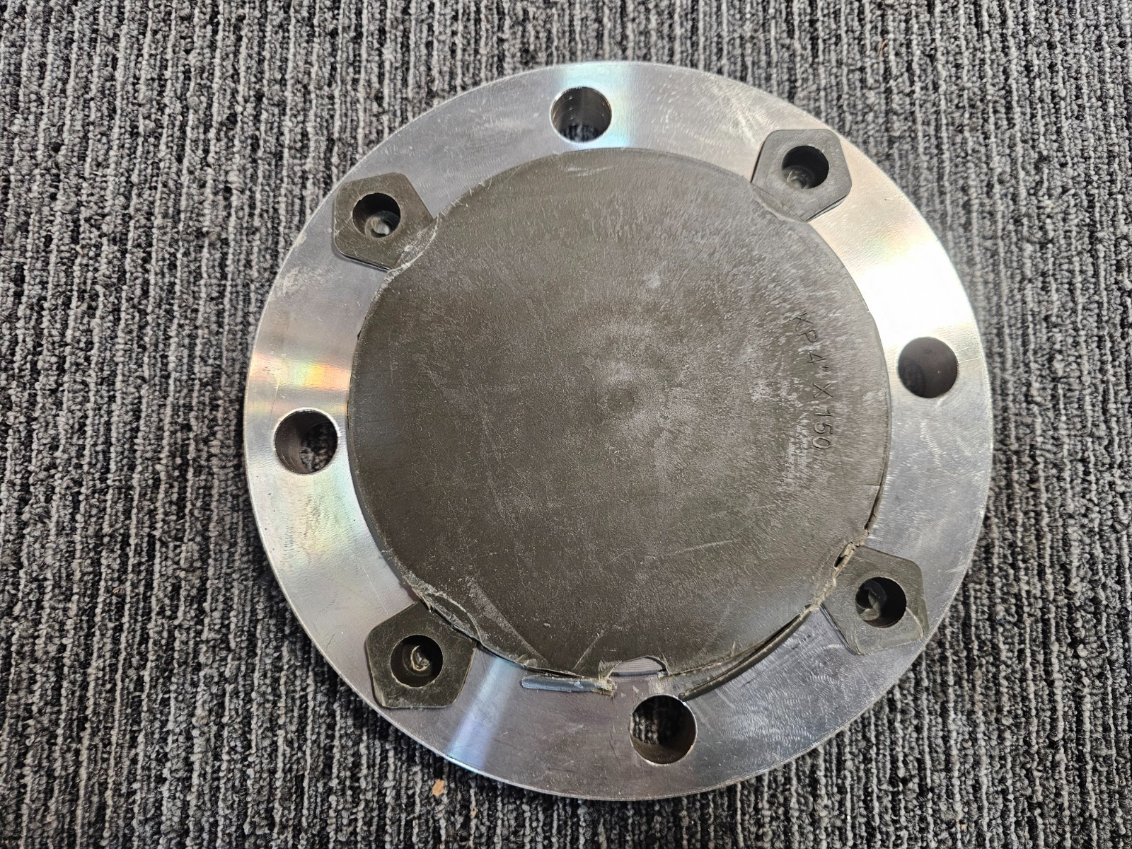 Chandan India 4” BLRF #150 B16.5 F316/316L SA/A182 CH-23441, 9″ Dia Blind Flange
