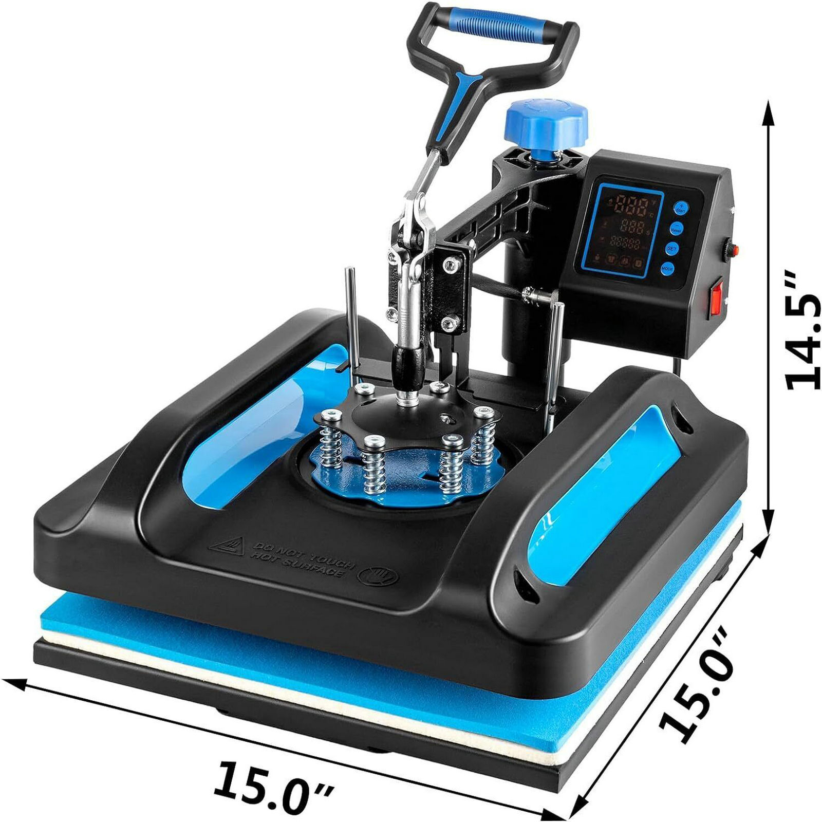 8 in 1 Heat Press Machine 15″x15″ 30OZ Tumbler Sublimation T-shirt Mug Hat Plate