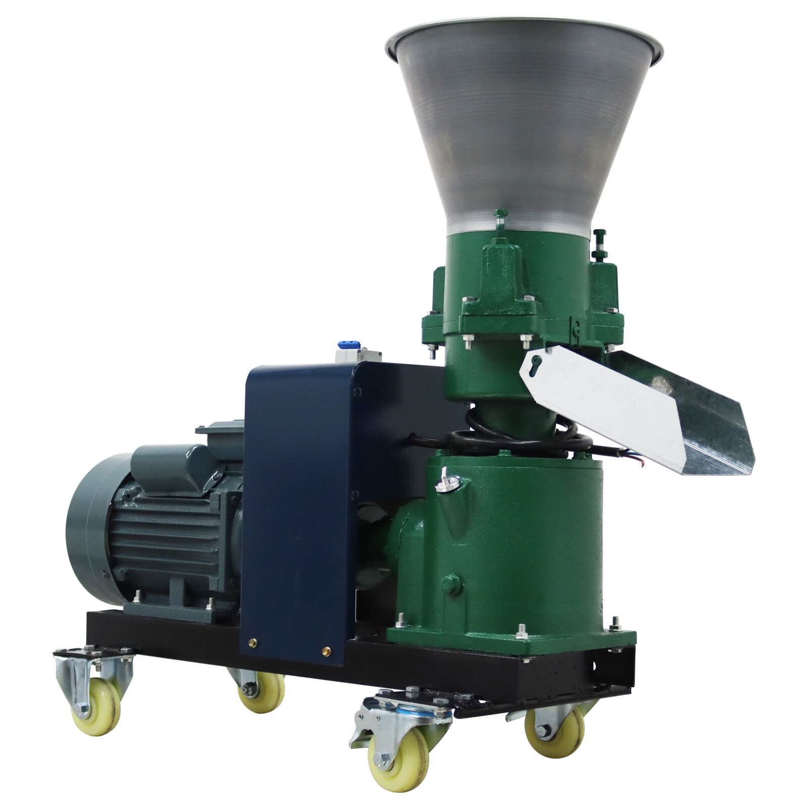 Upgraded Feed Pellet Mill Machine 12mm Plate 3Rollers Output 120-150KG/h 220V