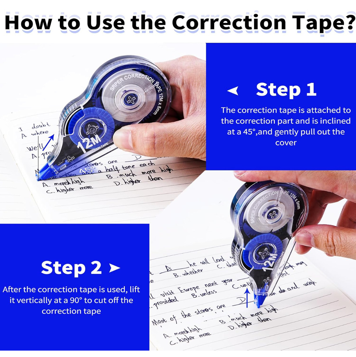 New Tombow Mono Correction Tape White Out 10 Pack