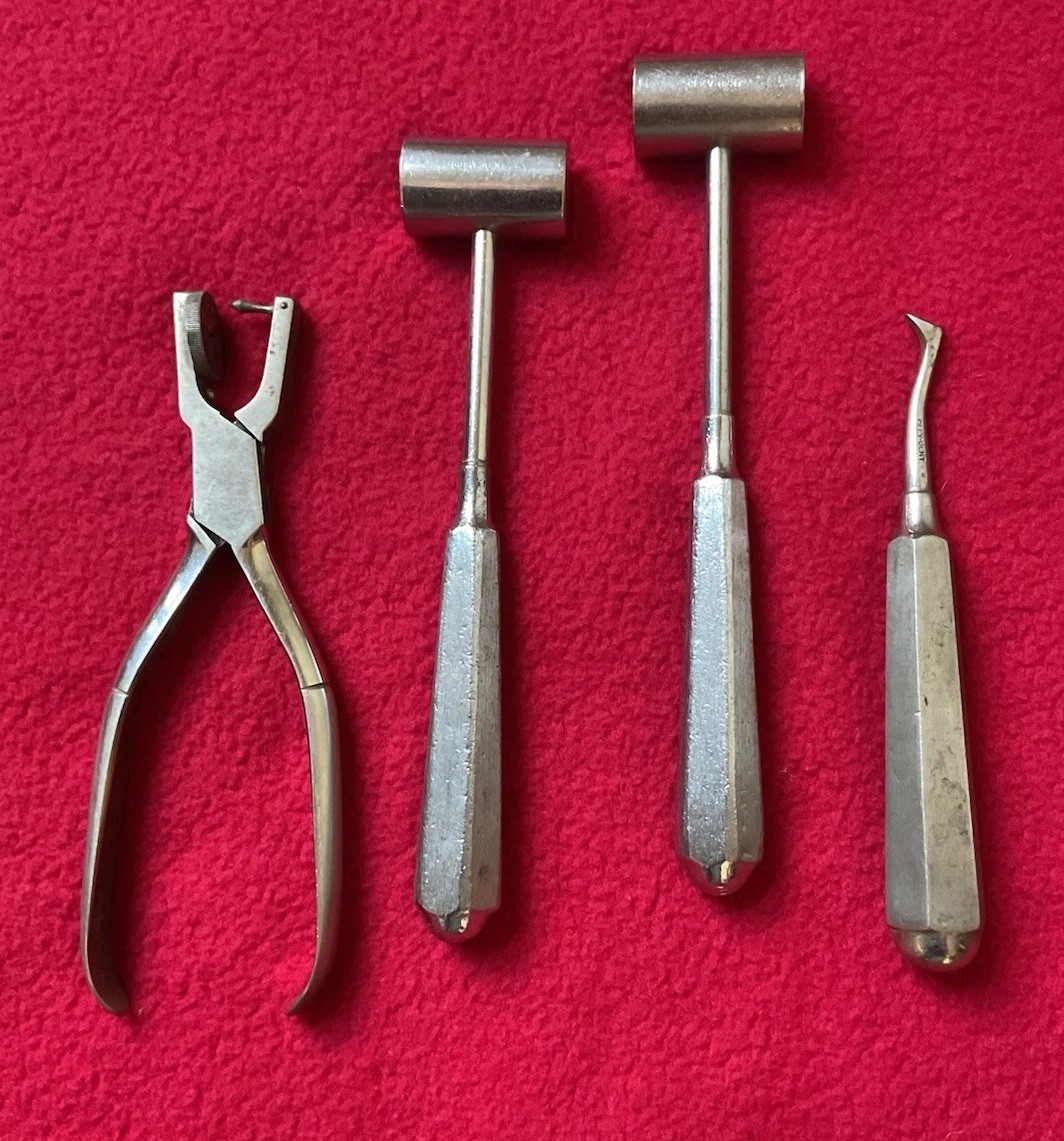 Clev-Dent Dental (2-Plugging Mallets, 1-Dental Dam Punch, 1-Root Tip Elevator)
