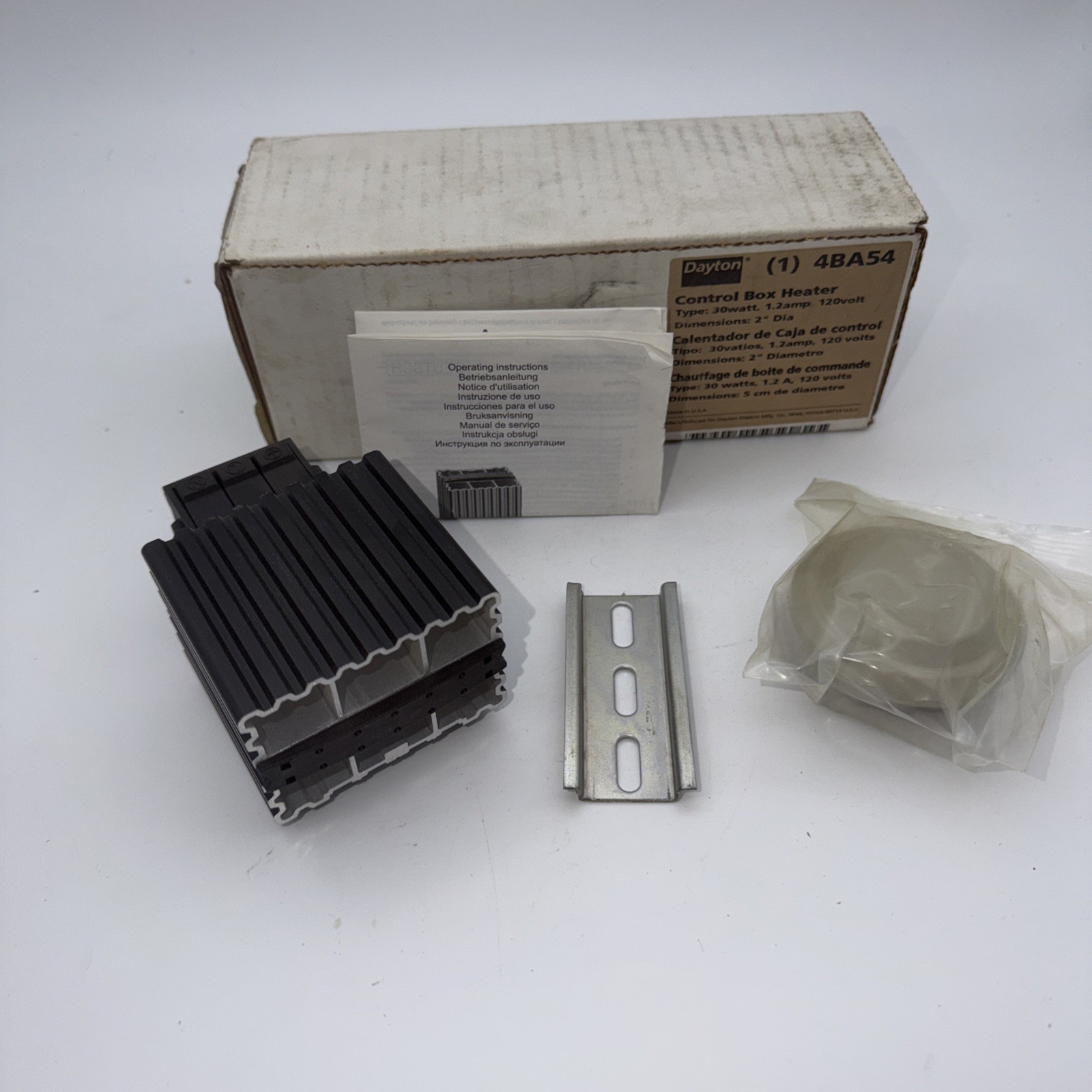 DAYTON/TEEL 30W 1.2A 120V CONTROL BOX HEATER 4BA54