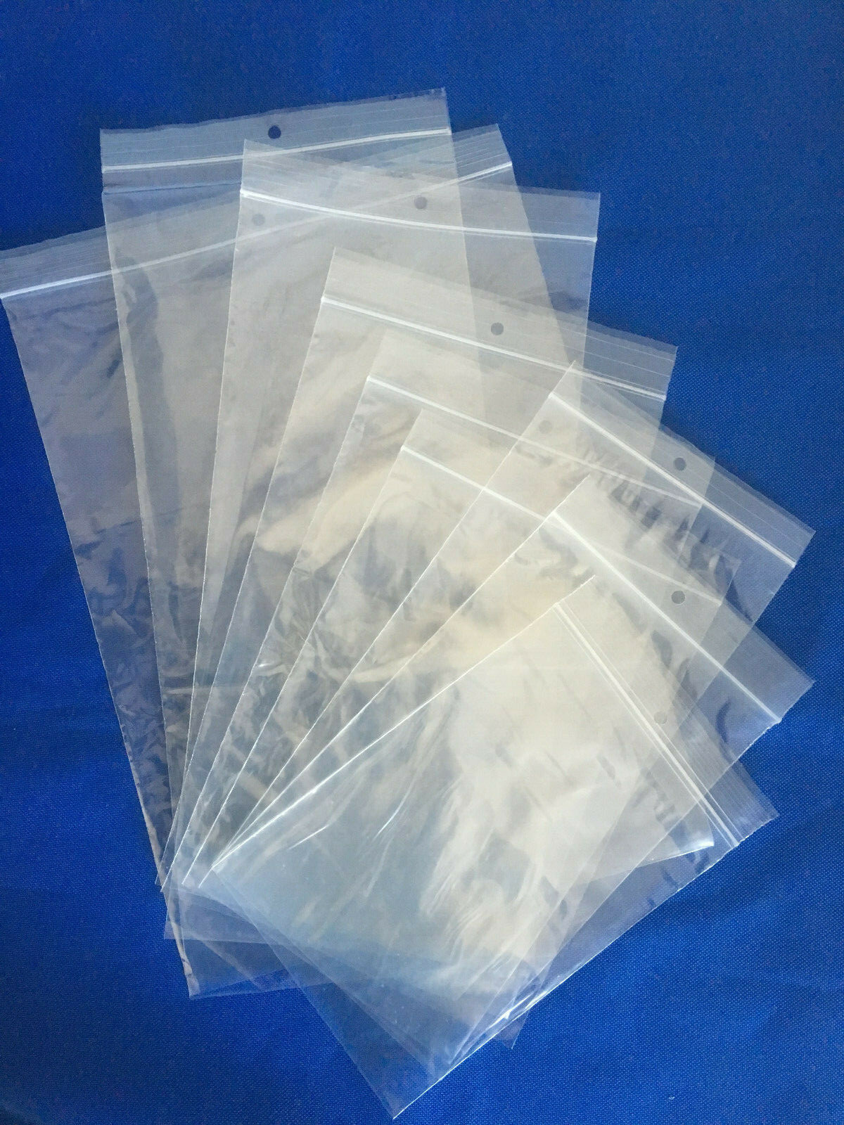 6×8 to 6×14 Elkay Plastics Zip-Lock Reclosable Poly Jewelry Bags 2-Mil Hang Hole
