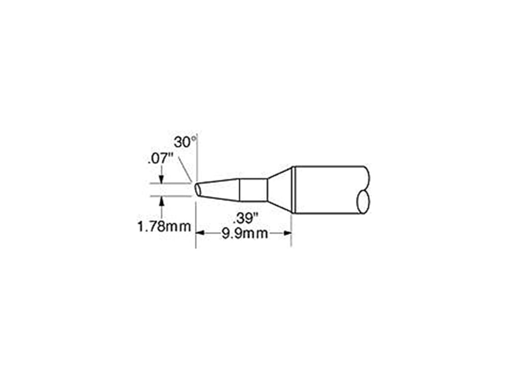 Metcal STTC-535 Cartridge, Bevel, 1.78mm (0.07 In), 30 Deg