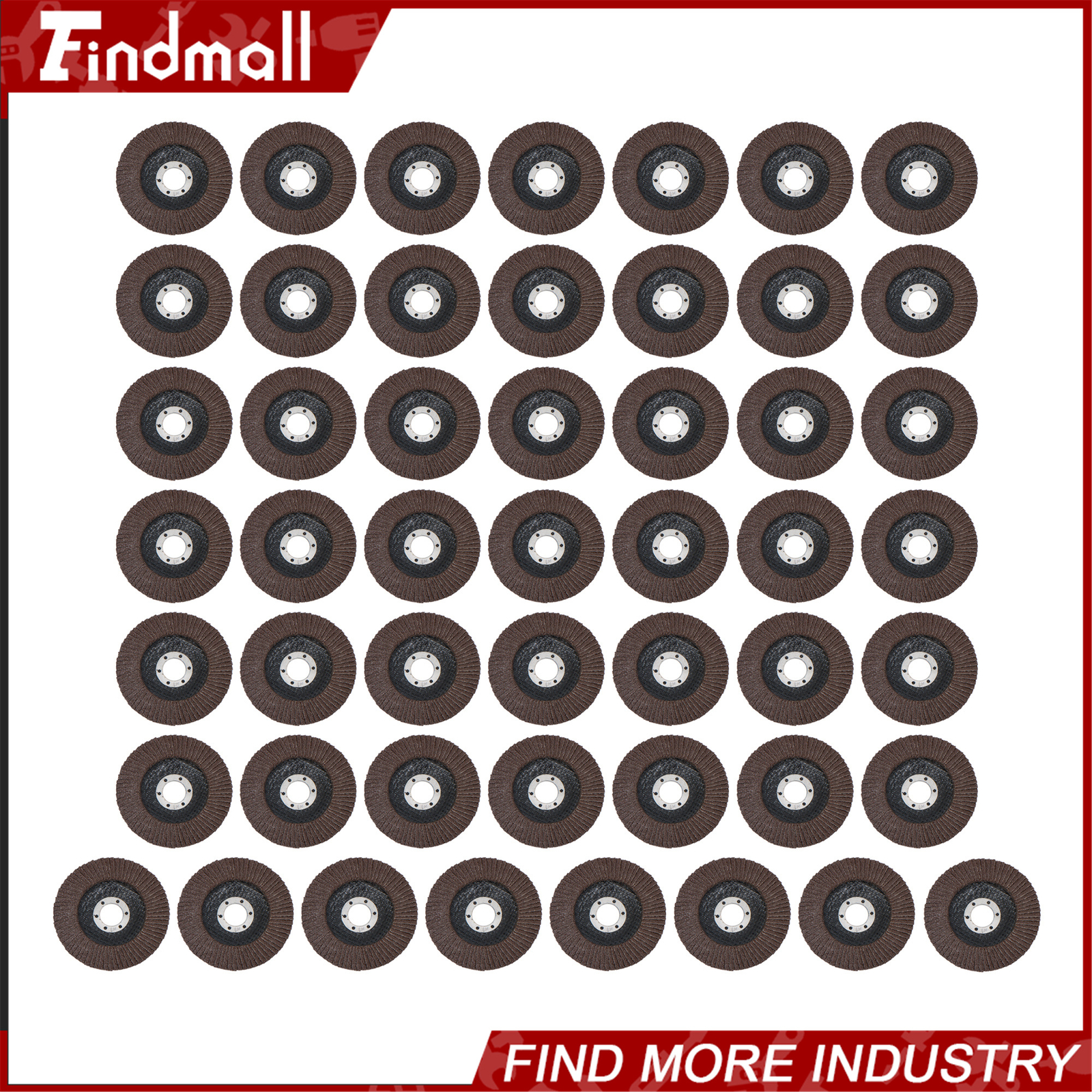 Findmall 50 Pcs 4-1/2″×7/8″ 40 Grit Premium Zirconia Flap Disc Sanding Grinding