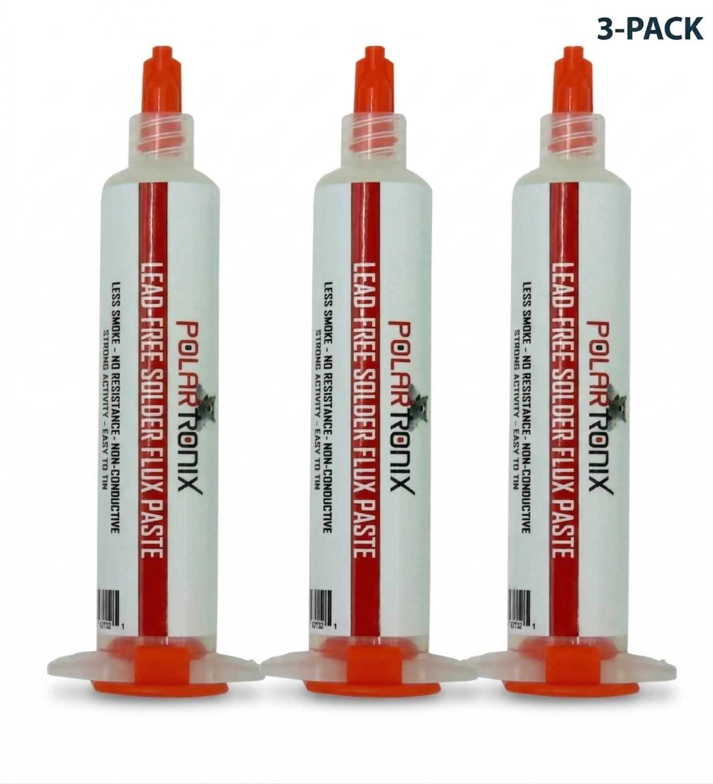 3 Pack Lead-Free No Clean Soldering Flux Paste 10g Syringe SMD BGA PCB Repair