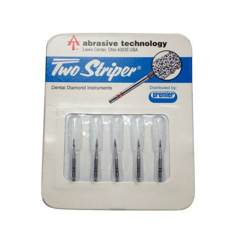 Abrasive Two Striper FG 201.3 Interproximal Trimmer Super Fine Diamond Burs 5/Pk