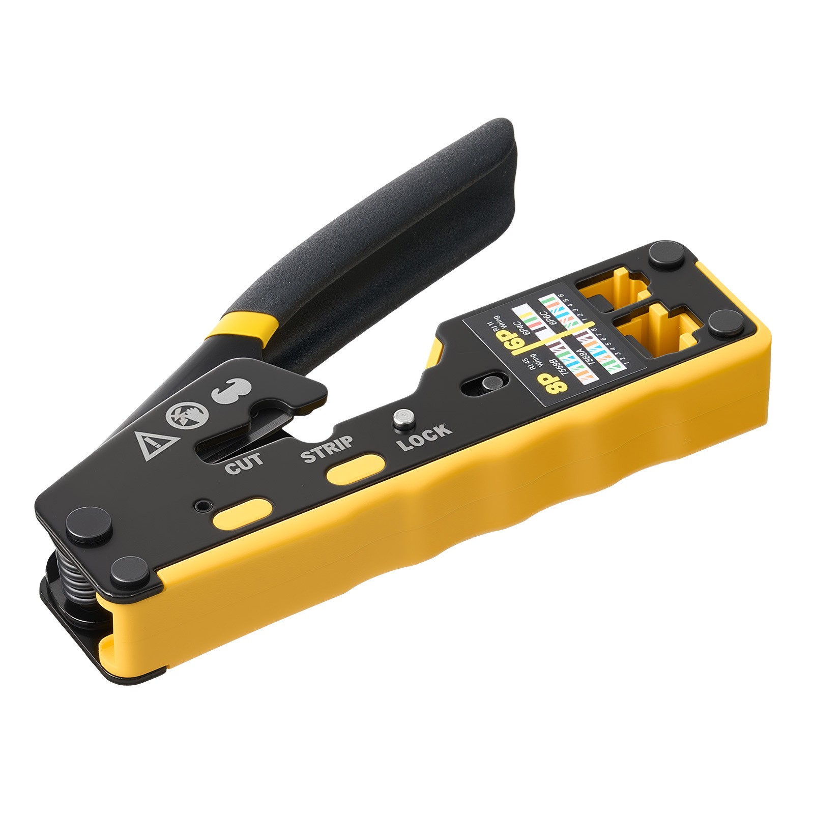 Uimoso Crimping Tool for RJ45/RJ11/RJ12 4/6/8-Pin Modular Connectors
