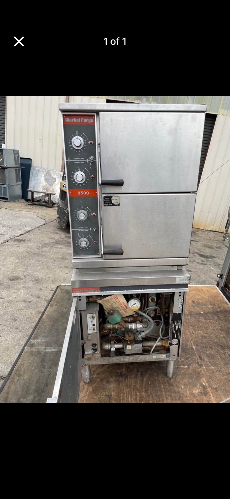 Market Forge 3500 Double Deck Full Size Natural Gas Convection Oven 180,000 BTU