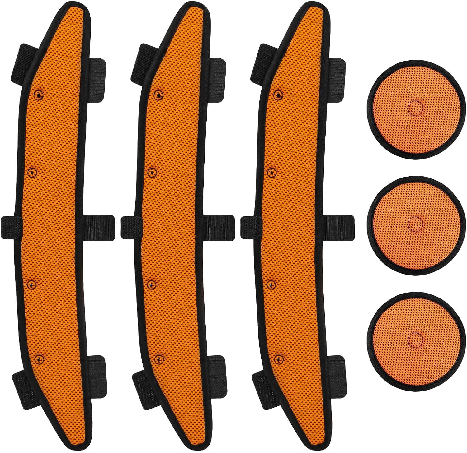 Safety Helmet Sweatband Replacement 6 Pcs Hard Hat Cooling Liner Orange