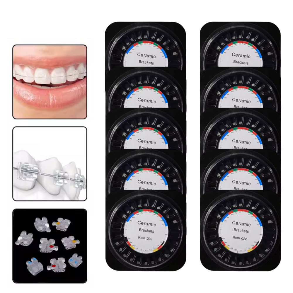 Dental Orthodontic Self Ligating Braces Bracket Mini Roth.022 Hooks 345
