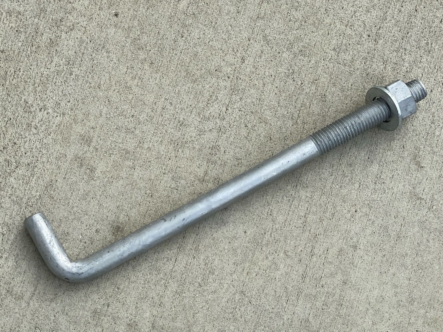 Sandbaggy 3/4″ x 10″ Threaded Concrete Anchor L-Bolts – Hot Dipped Galvanized