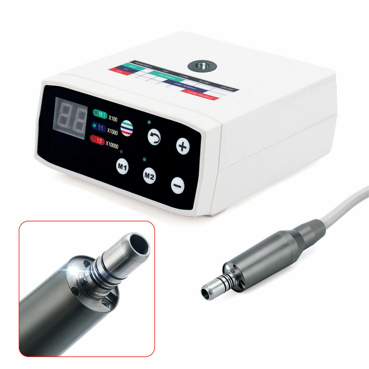Dental LED Brushless Electric Micro Motor E-Type+1:1 /1:5 Contra Angle Handpiece