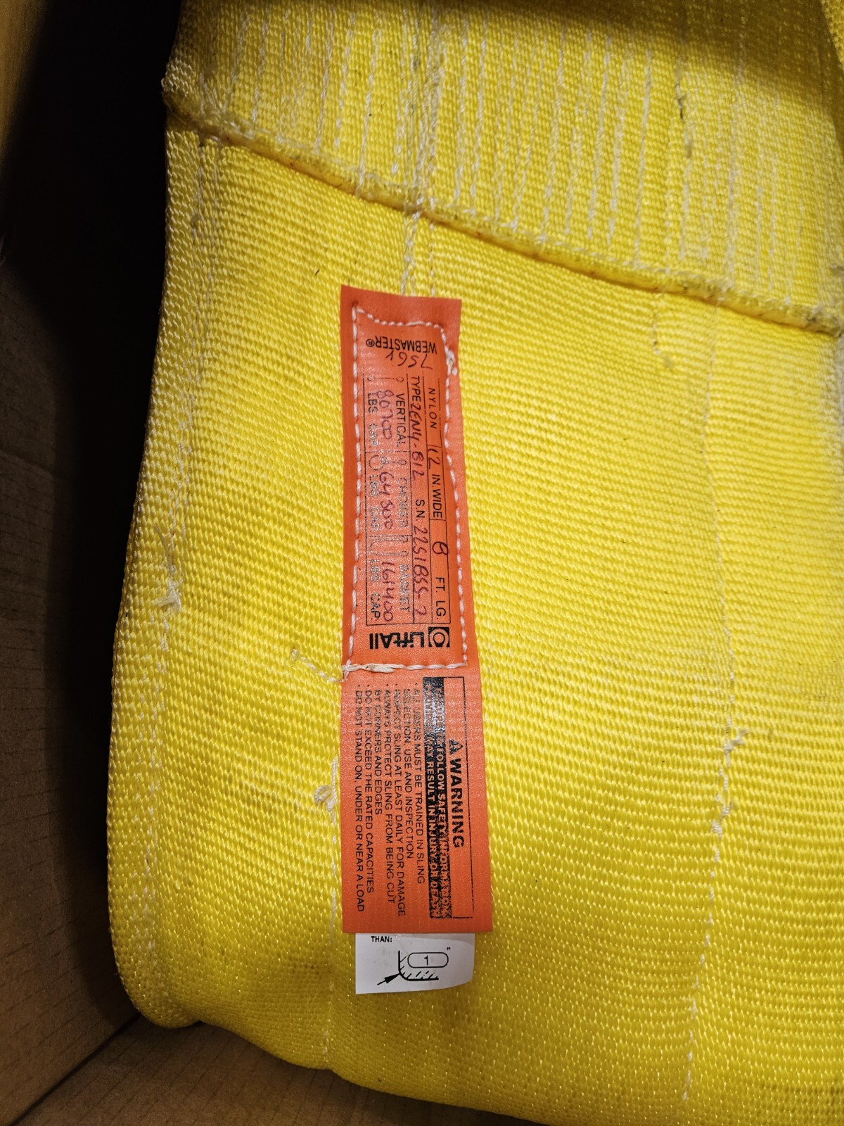 nylon lifting straps 8FT 80k#s