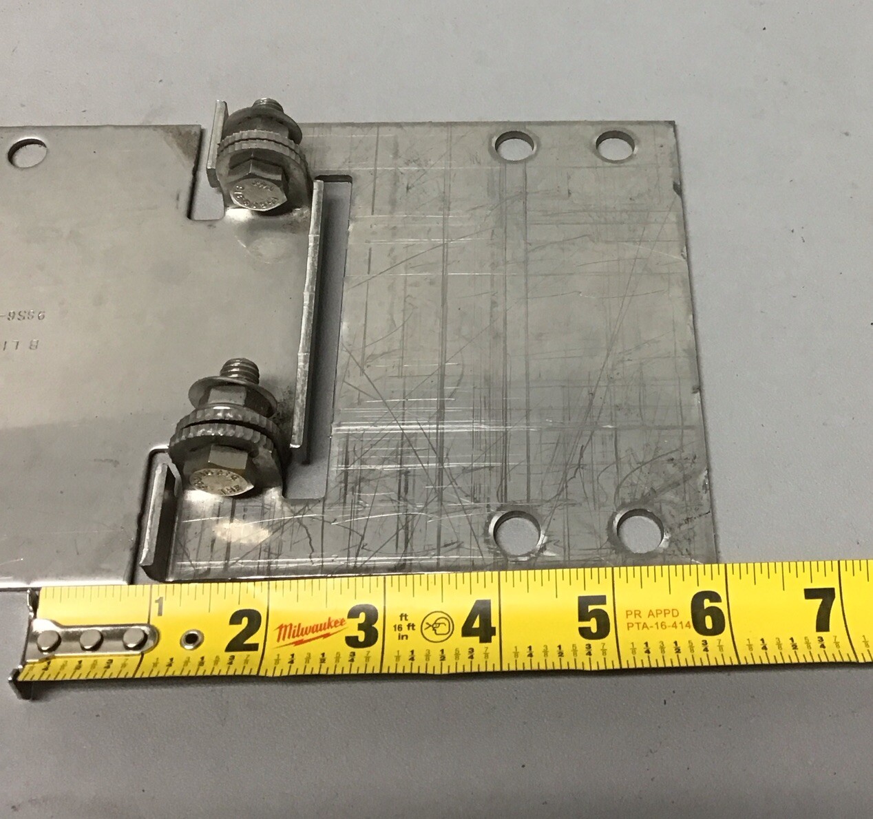 Lot of 6 B-Line 9SS6-8036 Horizontal Adjustable Splice Plate, Stainless, 6″ (R90