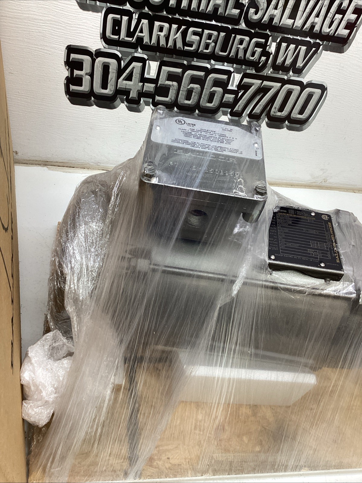 Baldor Reliance Motor VL5005A 0.5HP 115/230V 1140RPM NIB