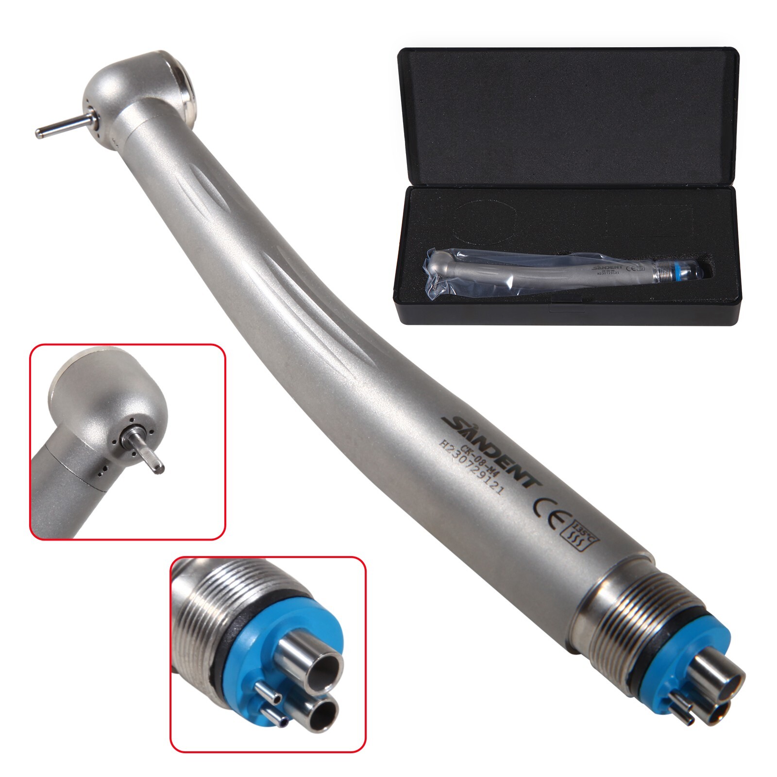 NSK Style Clean Head Dental High Speed Handpiece Push Button 4Holes CK