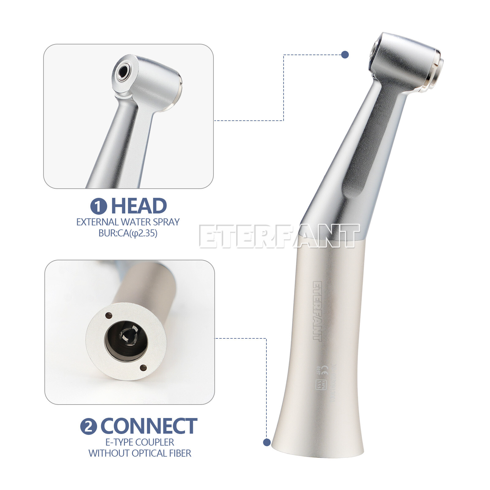 ENTERFANT NSK Style Dental Slow Low Speed Straight Contra Angle Handpiece E-type