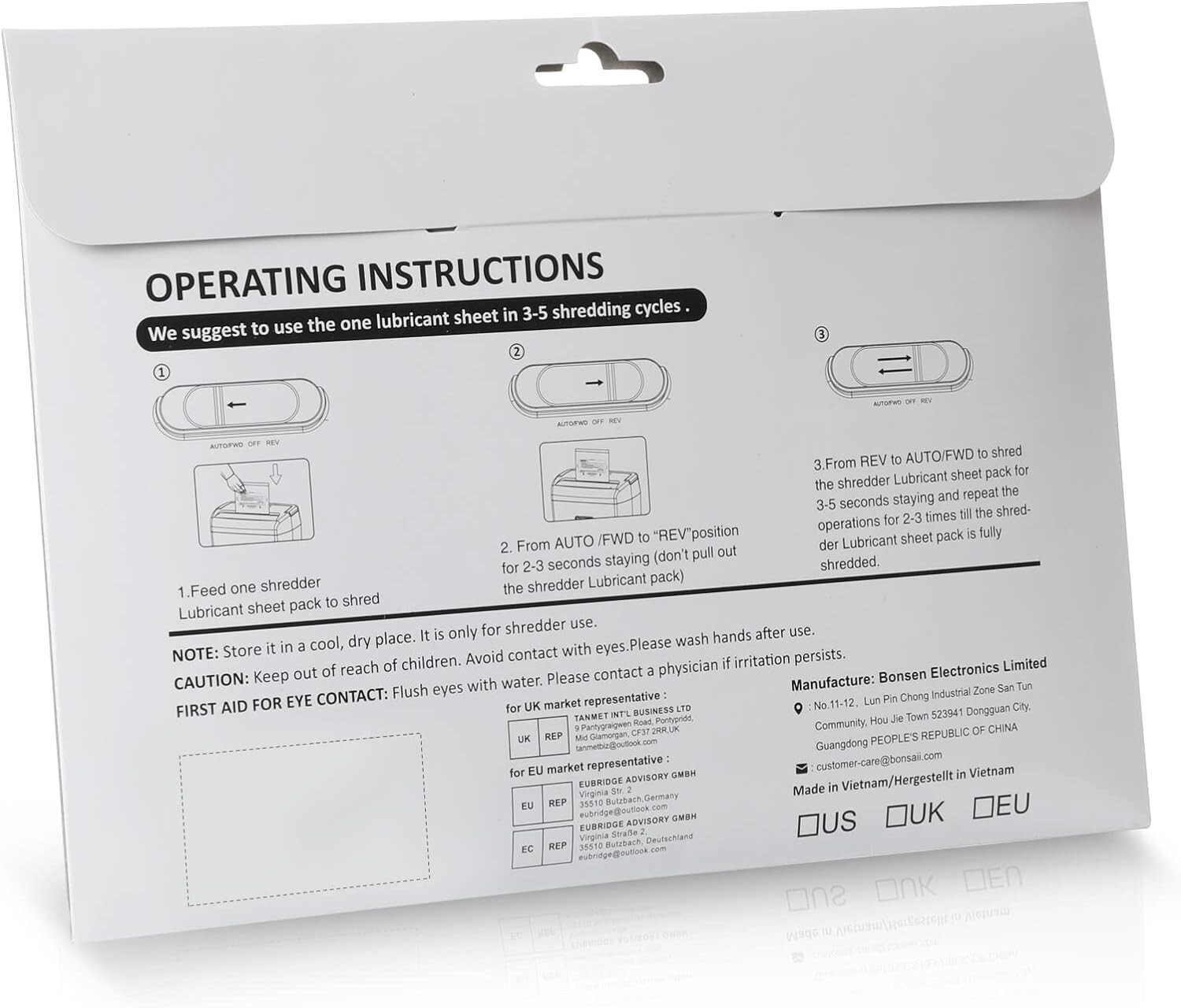 Paper Shredder Lubricant Sheets 24-Pack (8.4 x 5.9 inch/Piece)