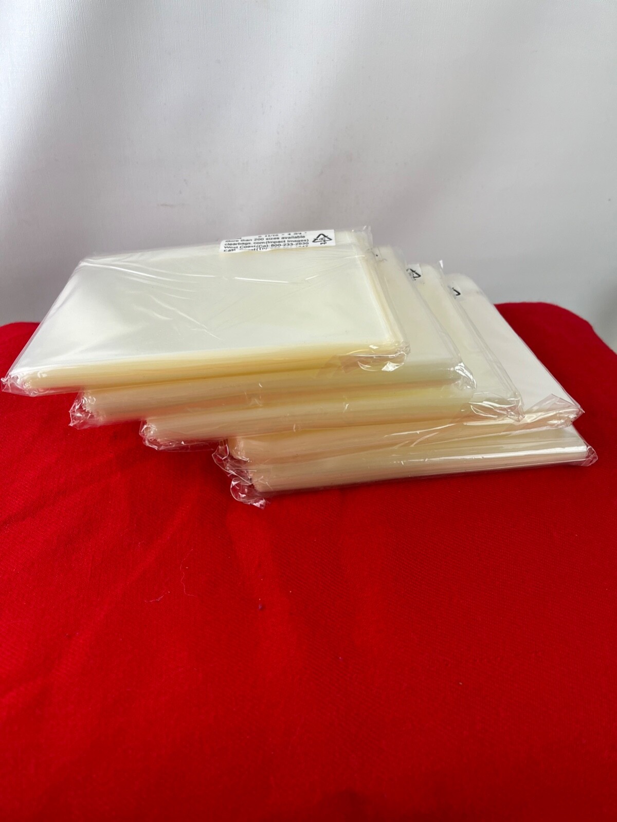 5 Packs / 100 Clear Self Seal Adhesive Cello Lip Tape Poly Plastic Bags 🔥🔥SALE