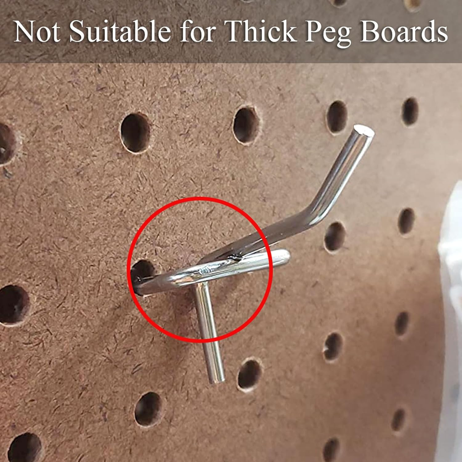 4 Inch 20 Pack Pegboard Hooks Sturdy Shelving Fit 1mm/0.04inch Thick Peg Boar…