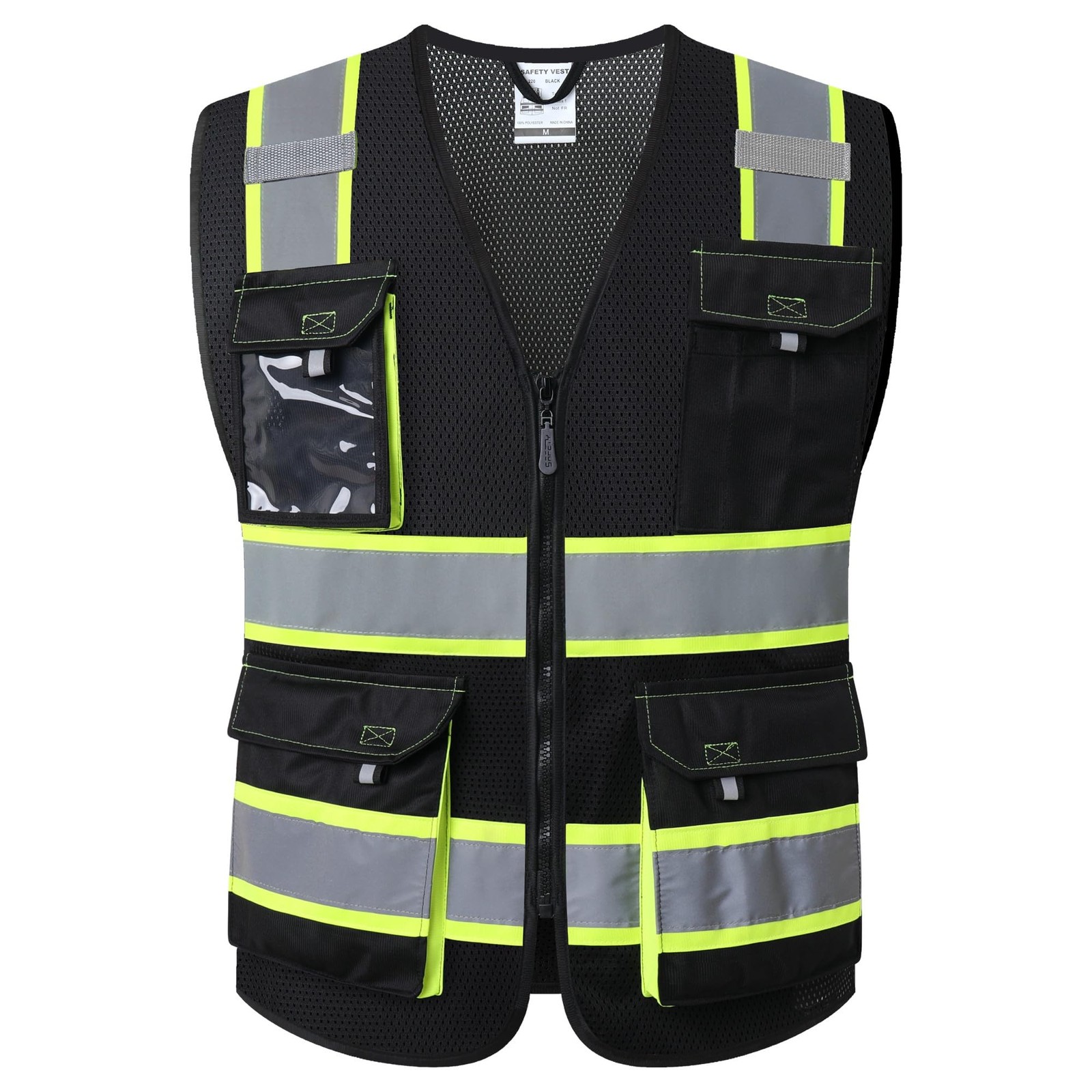 Hi Vis Reflective Safety Vests for Men Women High Visibility Vest with Pockets