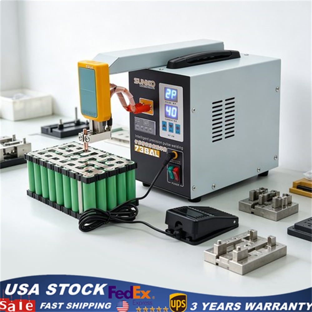 Hand-held Pulse Spot Welder Welding Machine f/ Battery Pack SUNKKO 737G 50A-900A