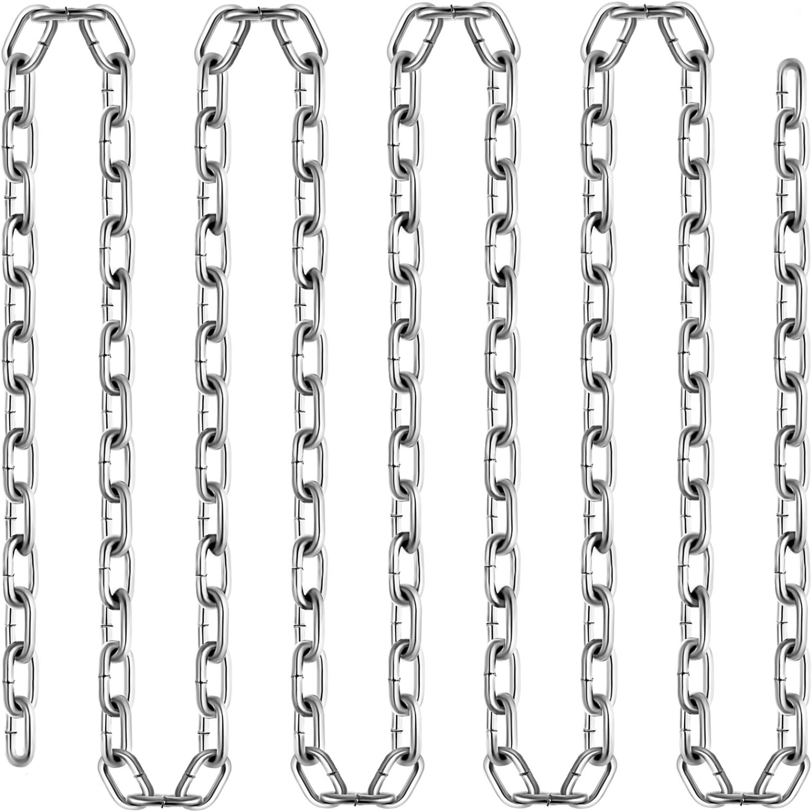 VEVOR 1/4″ 100′ Proof Coil Chain Zinc Plated Galvanized Towing Guard Rails G30