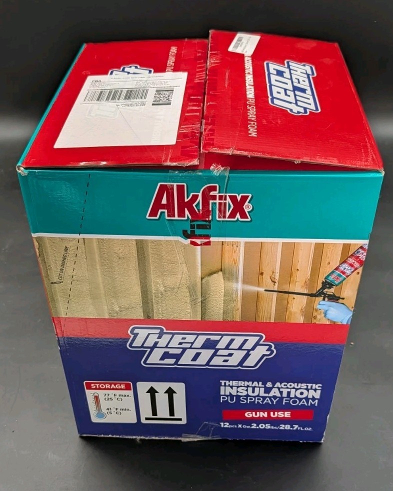 Spray Foam Insulation Kit 240 sq ft Thermcoat Akfix – Open Box New