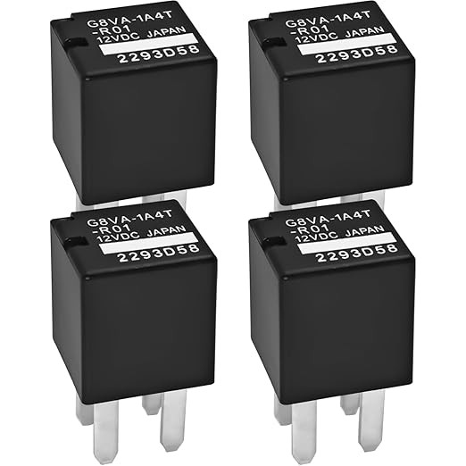 G8VA-1A4T-R01 (Pack of 4) – 12DVC 20A 4Pins SPST Automotive Number of Items: 4