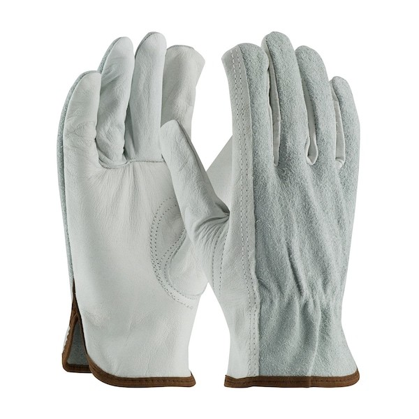 Pip 68-161Sb/L Leather Drivers Gloves, Cowhide, Shirred Slip-On, Keystone
