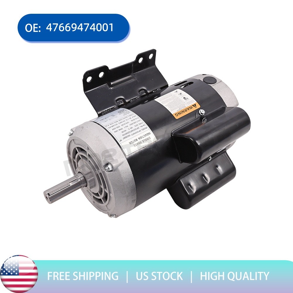 5HP Compressor Motor Fits Ingersoll Rand 230V 3450RPM 24.1/24.9 AMPS 47669474001