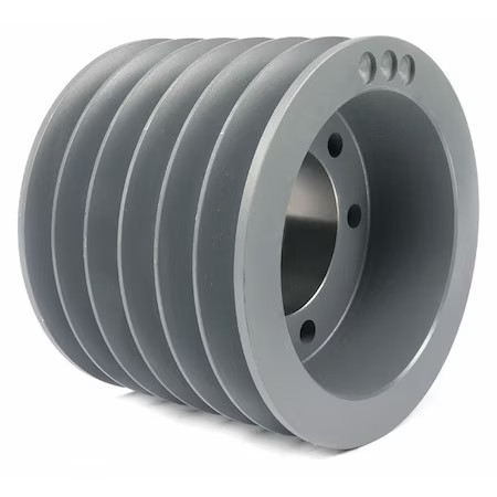 7/8 In To 3-1/2 In Quick Detachable Bushed Bore 6 Groove V-Belt Pulley 8.4 In