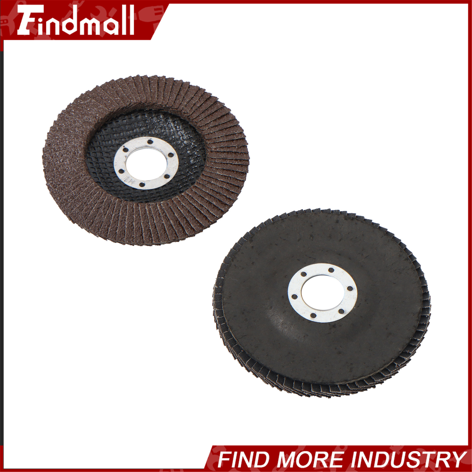 Findmall 50 Pcs 4-1/2″×7/8″ 40 Grit Premium Zirconia Flap Disc Sanding Grinding