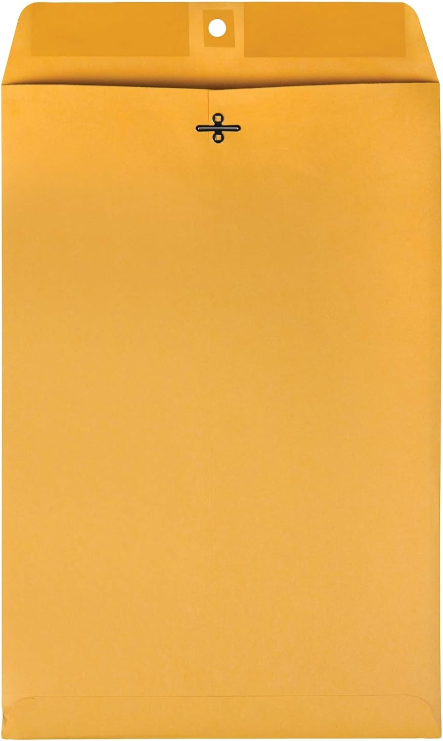 Quality Park Clasp Envelopes, Brown Kraft, 10 x 15 10 x 15 Inches, Kraft