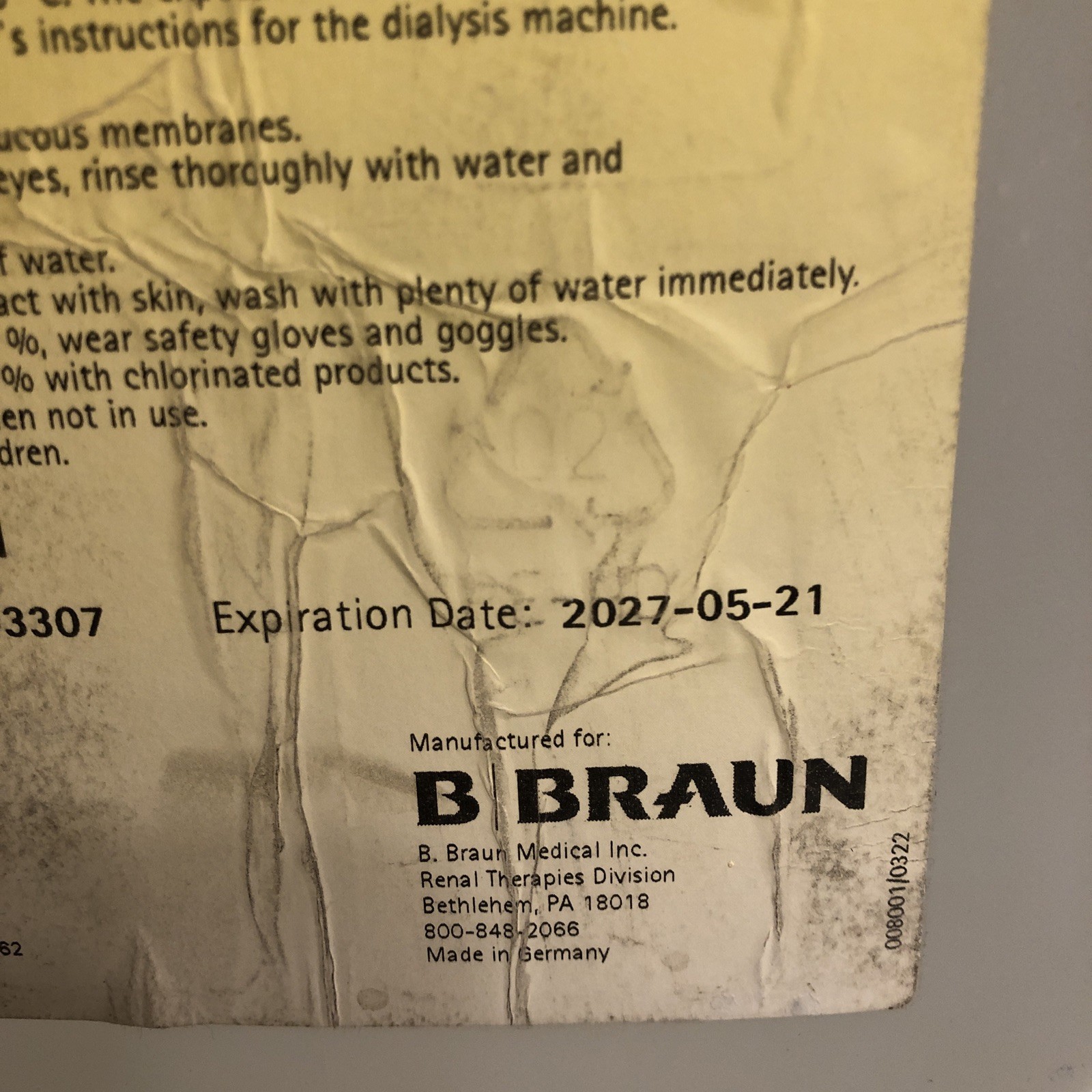 New – Braun Citric Acid 50% – 10 Liters – 08021-0002-86