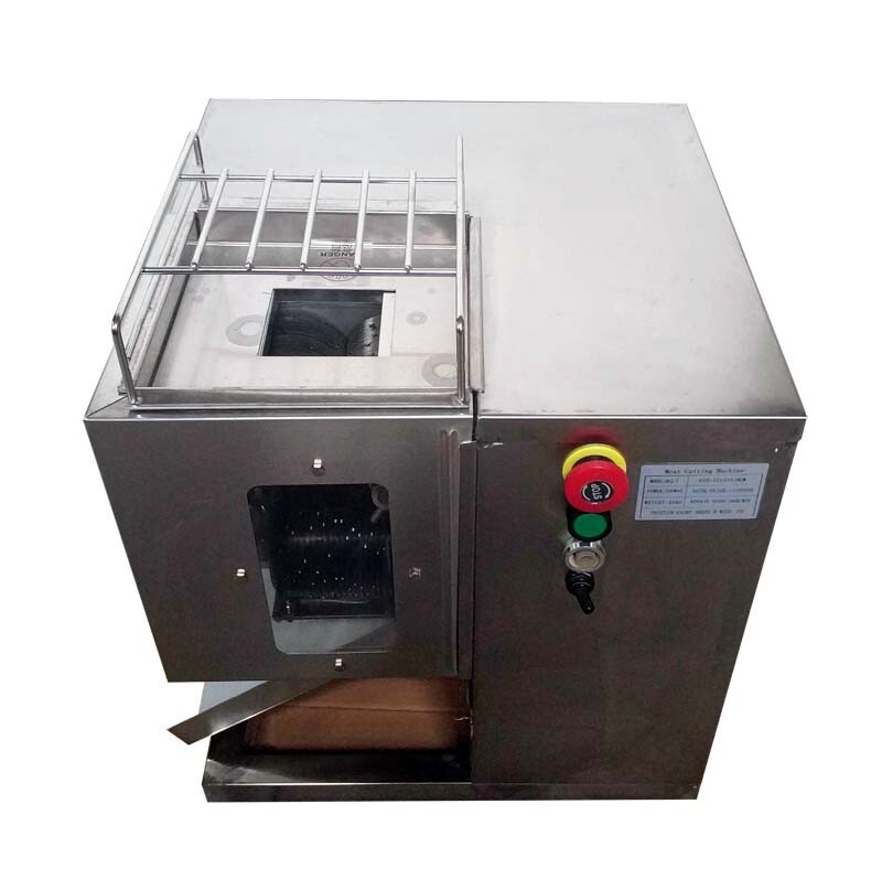 QSJ-T 8mm Meat Cutter Commercial Electric Slicer Shredded Machine Double Blade