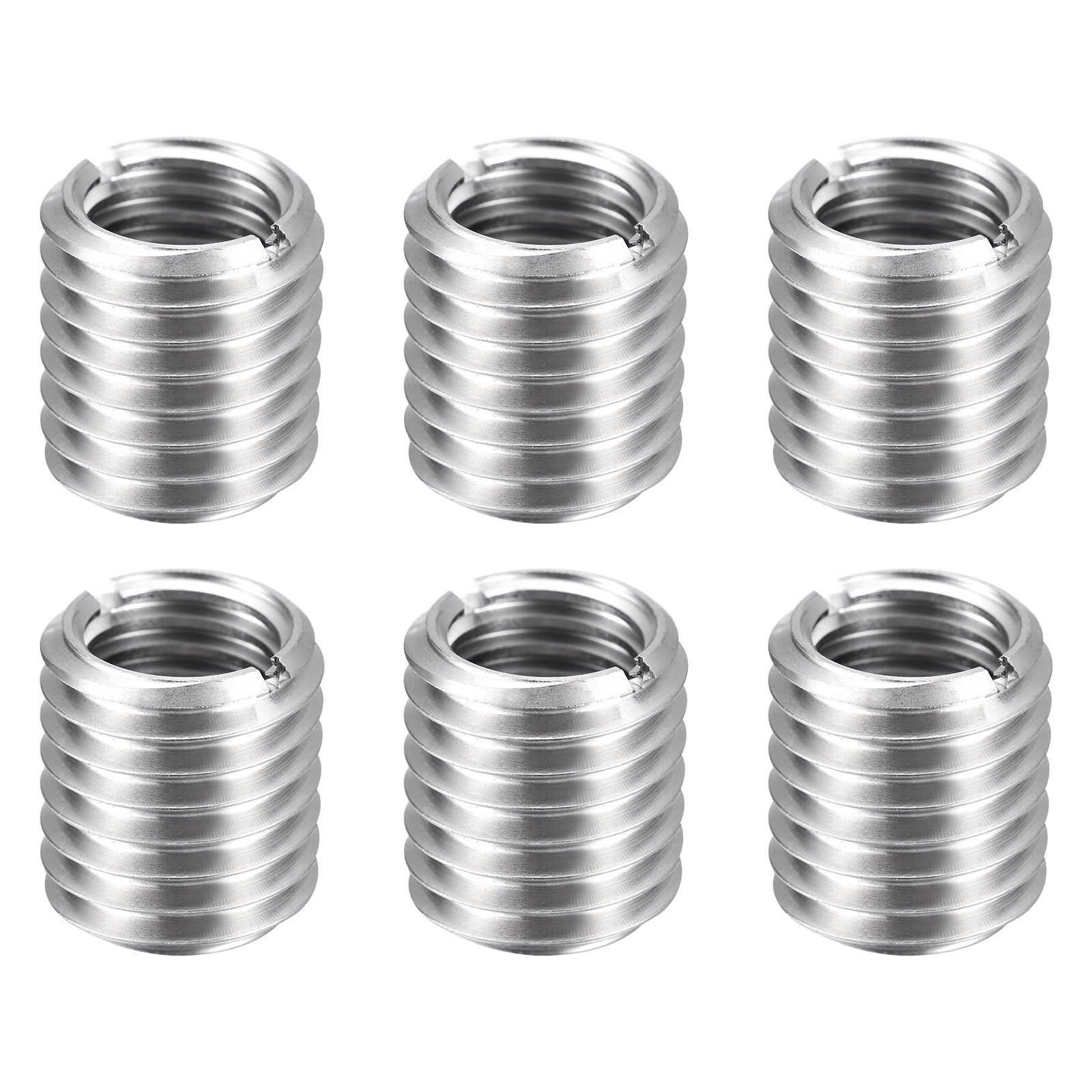 6pcs M18x2.5 Male to M14x2 Female Thread Repair Insert Reducing Nut 20mm Long
