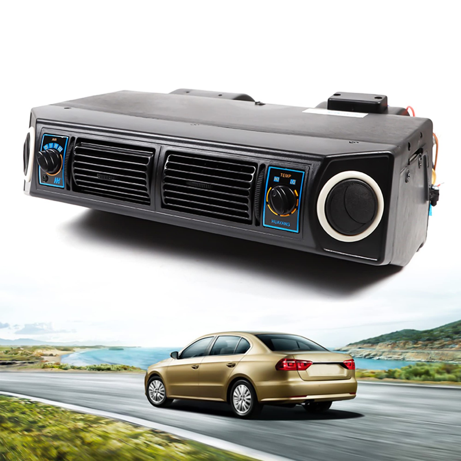 Air Conditioner UN, Car Air Conditioner 12V 30W A/C 32 Pass 4 Way Coil