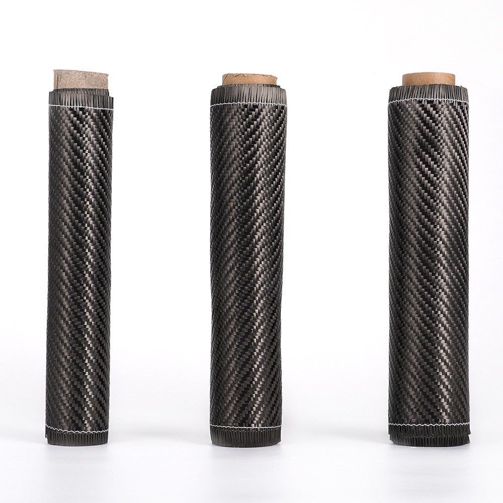 20*150CM Real Carbon Fiber Fabric Cloth Roll 3k 200gsm 2×2 Twill Weave Black