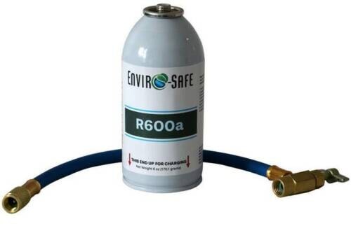 R-600a Refrigerant, Enviro-Safe R600a 6 oz can with hose kit #8051