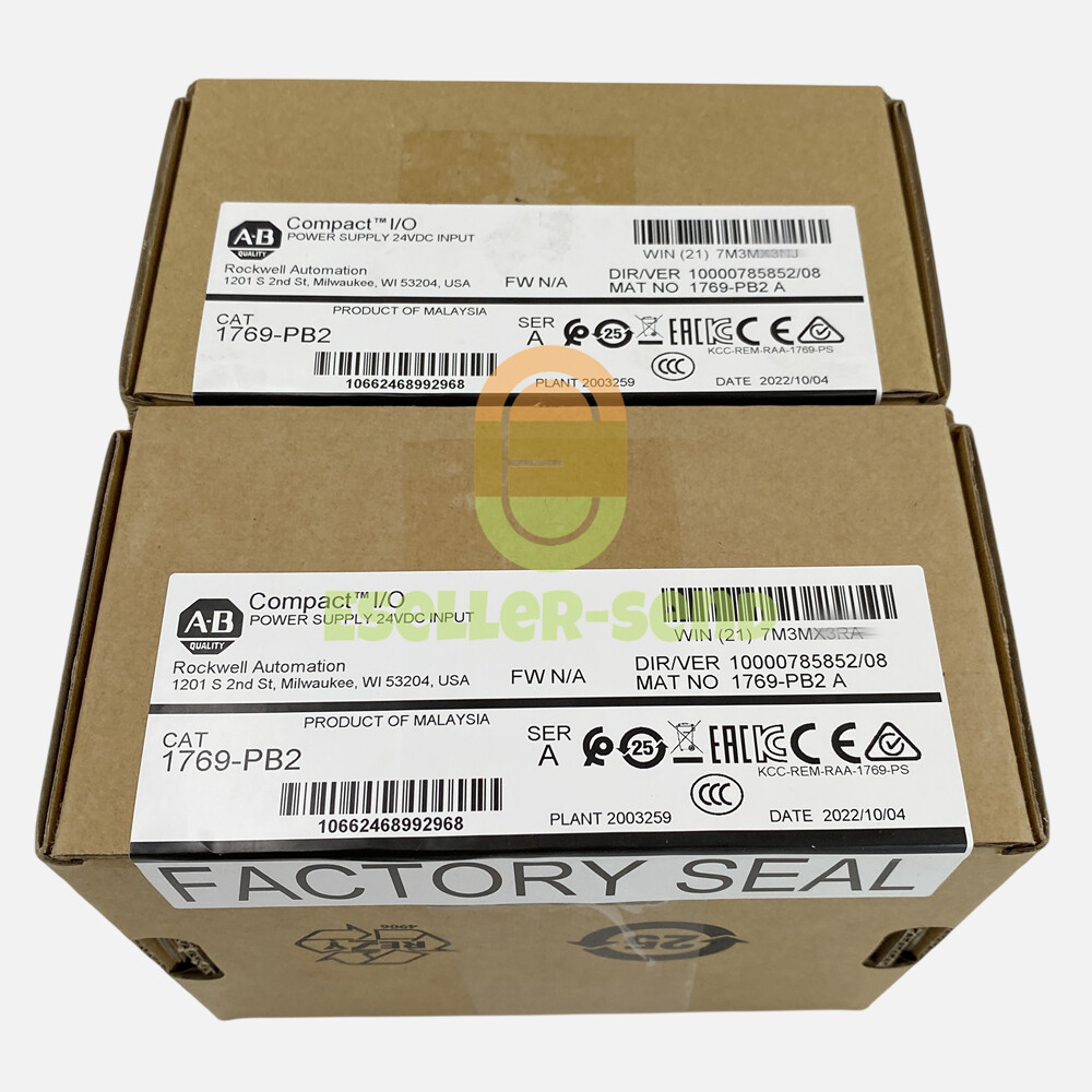 1769-PB2 Allen-Bradley CompactLogix DC 2A/0.8A Power Supply 1769PB2 New Sealed