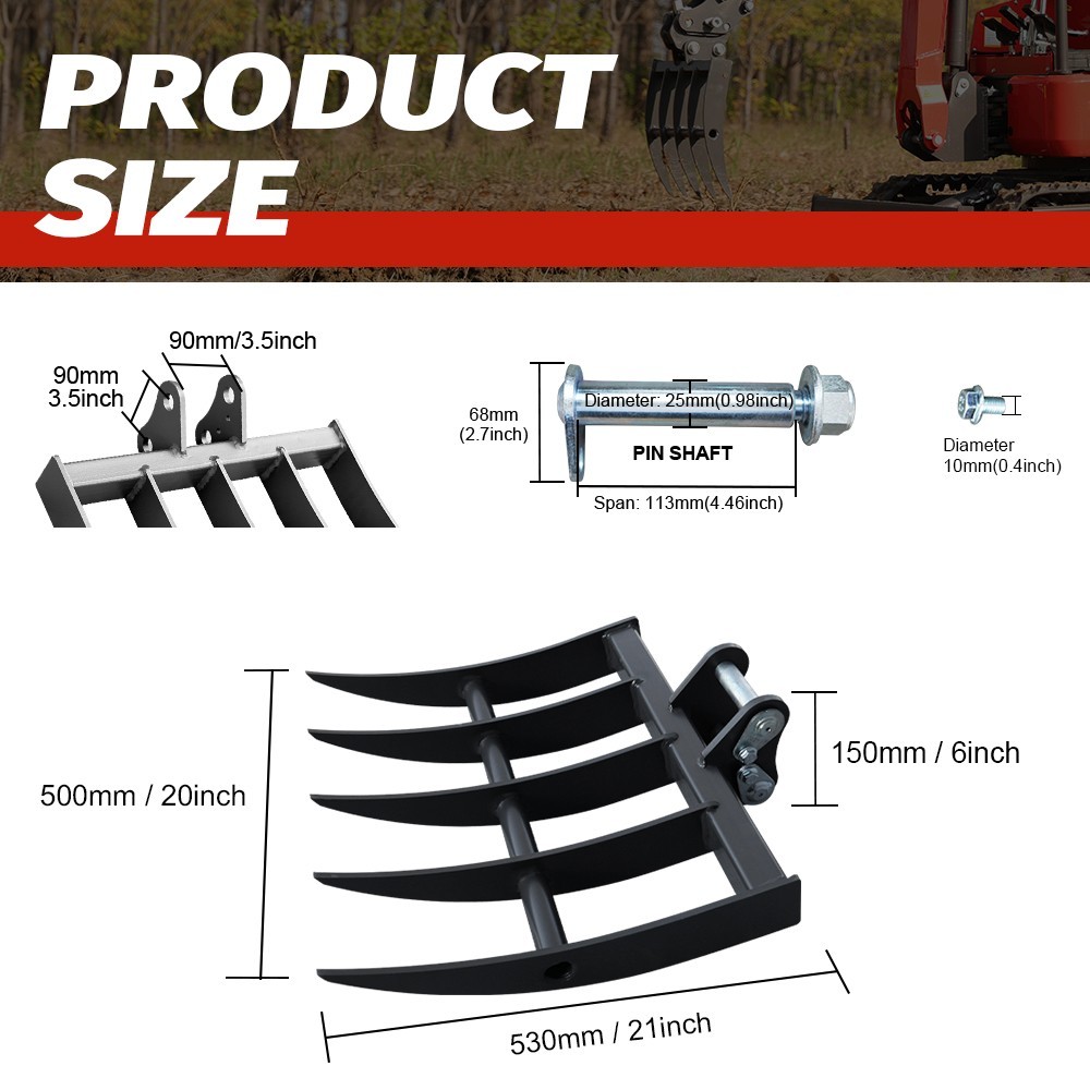 Upgrade HY12C FREE SHIP Mini Excavator 1.2Ton Gas B&S EPA Engine+5 Accessories