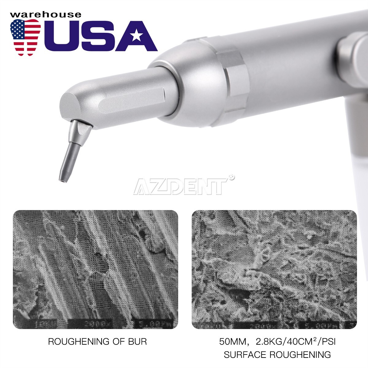 Dental High Low Speed Handpiece Kit 4 Hole /Alumina Microetcher Sandblasting Gun