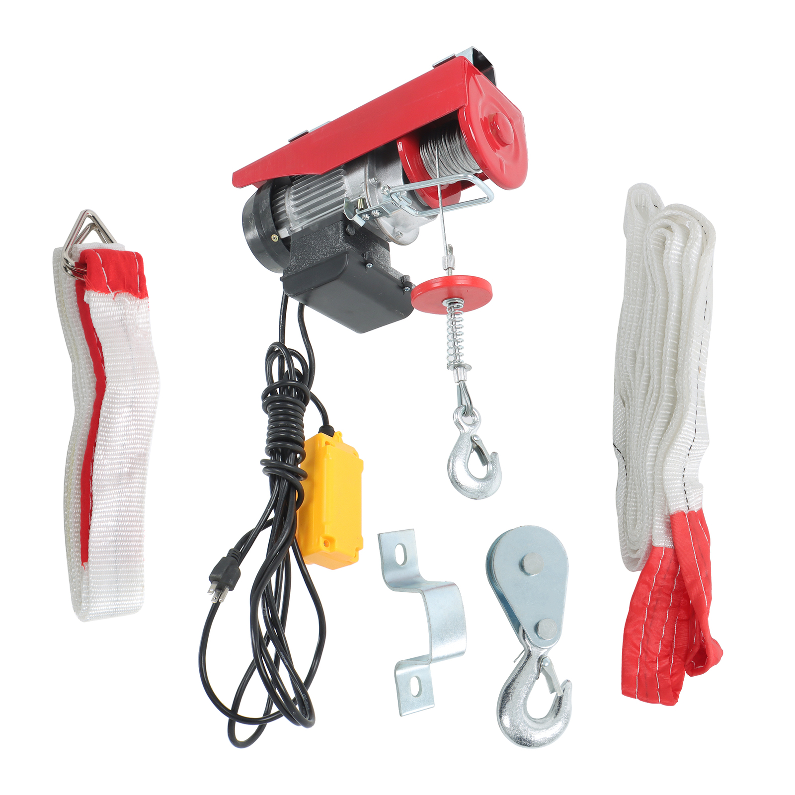 440lbs/ 200kg Electric Hoist with 14 FT Wired Remote Control 110V 510W Motor