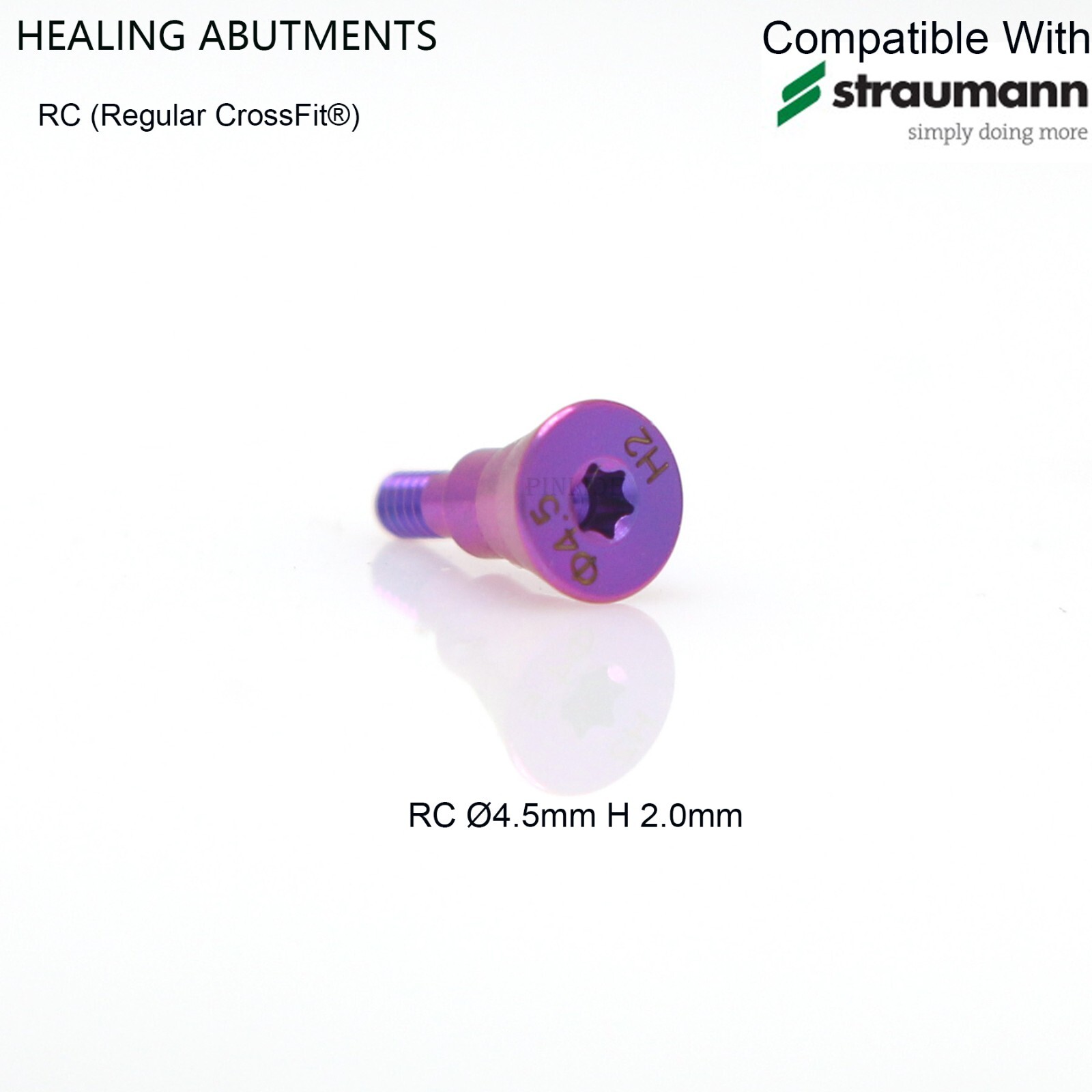 Dental Healing Cap Abutment Straumann ITI BL/BLT Compatible NC/RC Cover Screw