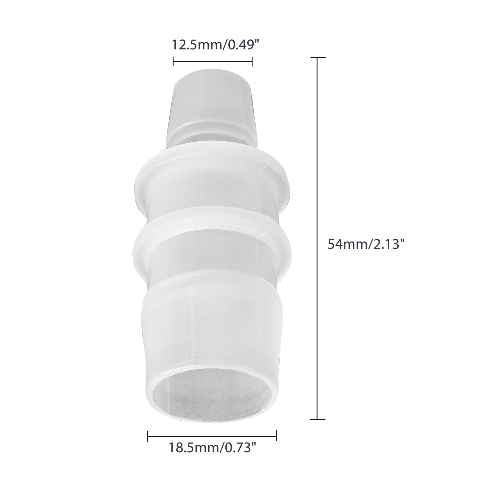 2 Pcs Plastic Hose Barb Reducer Fitting, 3/4″ to 1/2″ Hose Barb Union Adapter…
