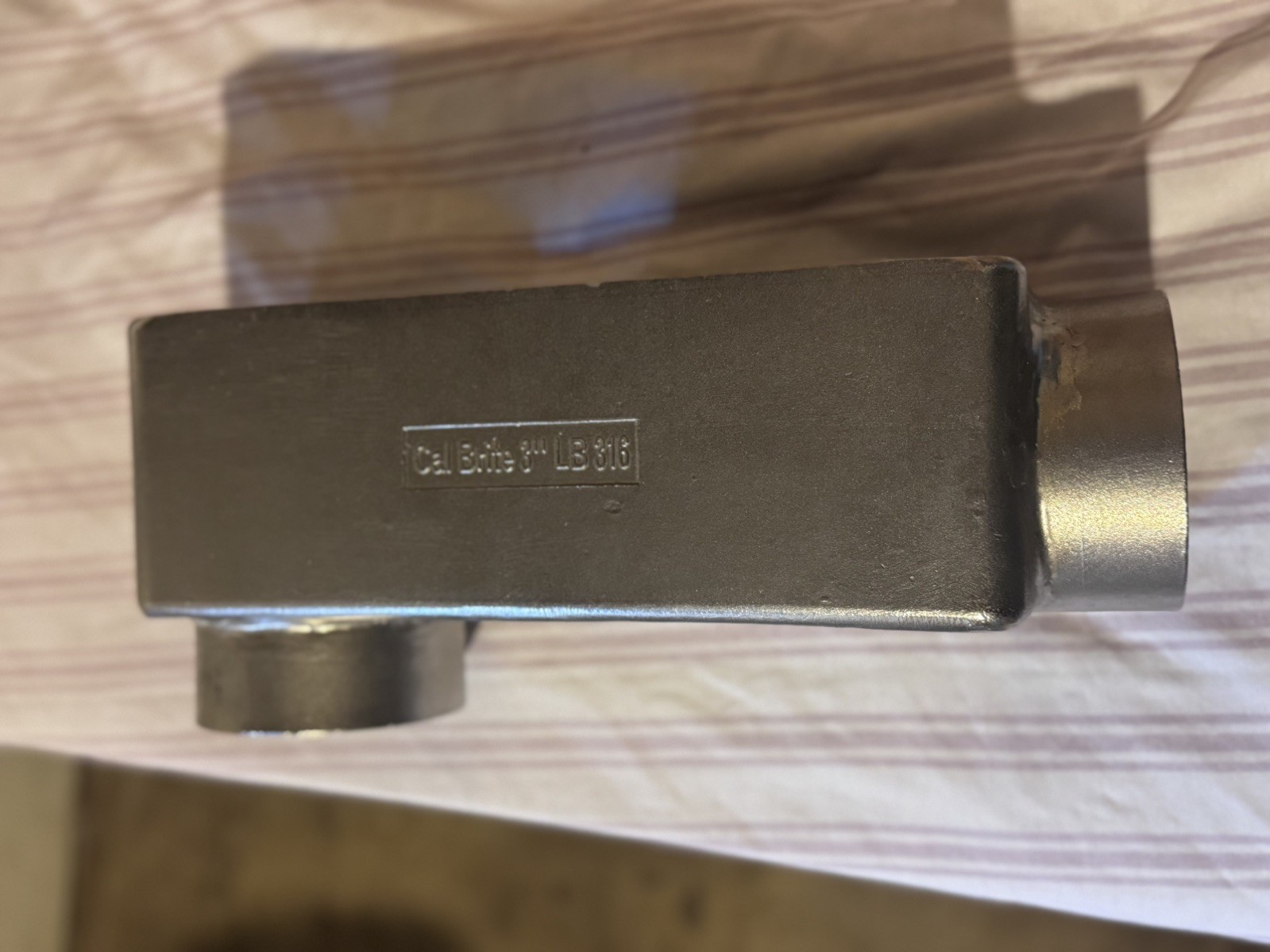 LARGE conduit body LB (90°) 316 stainless steel 3in NPT!! CALBRITE (S63000LB00)